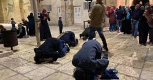 Crowds Cry While Performing Sajda as they Enter Al-Aqsa Mosque in Palestine