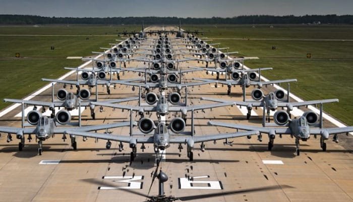 Top Six Countries with the Largest Military Air Fleets in 2025